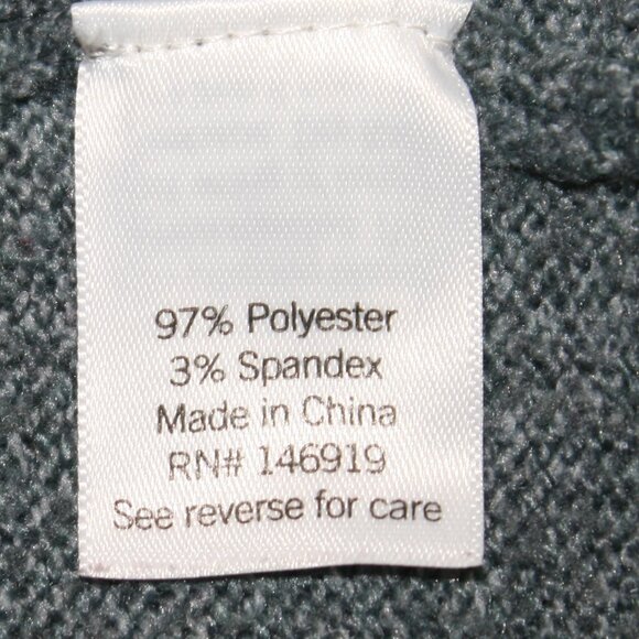 LC LAUREN CONRAD Cardigan Ruffled Front Feminine Sweater Slate Gray Grey X-Large - Picture 6 of 12